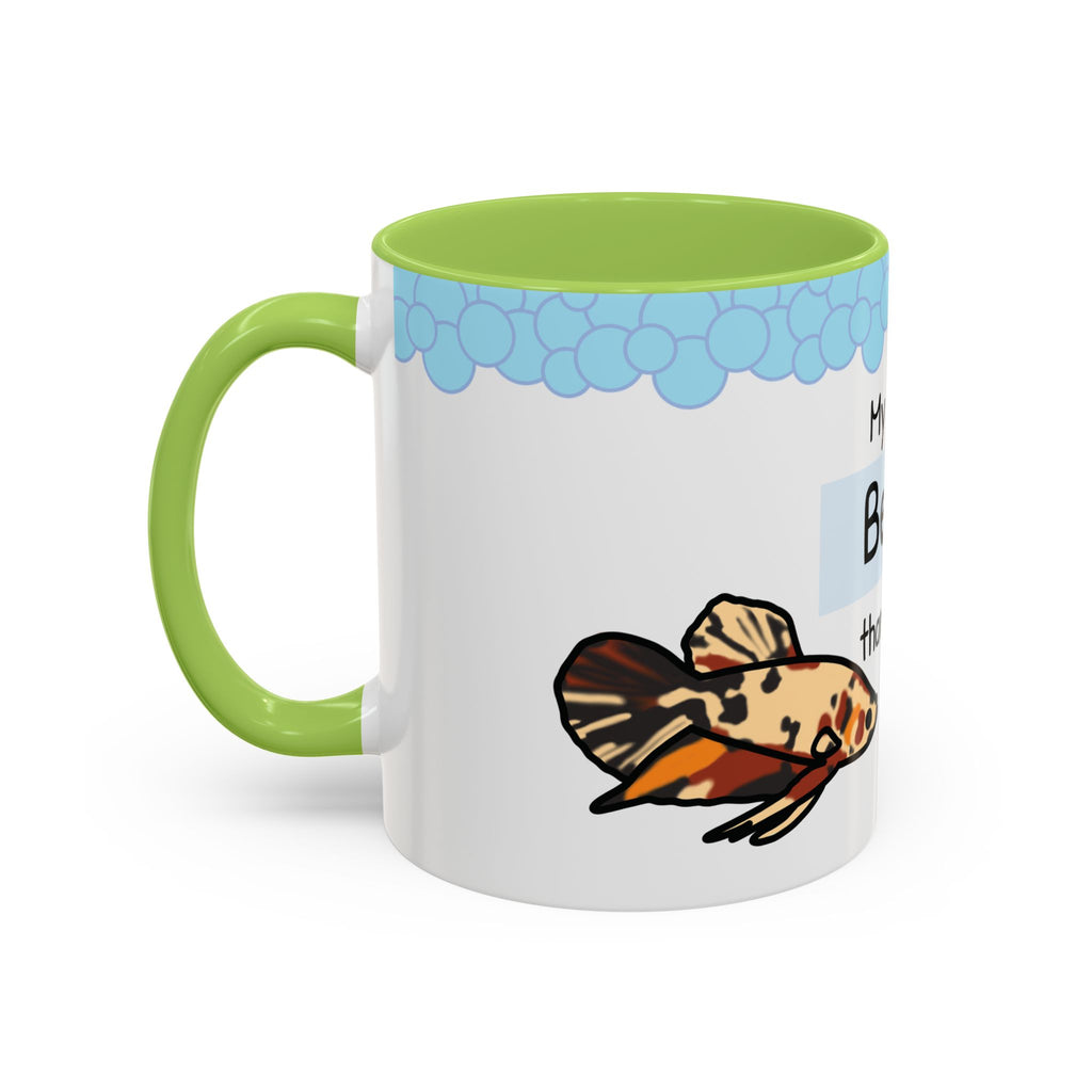 Betta Fish Coffee Mug – “My Fish is Betta than Yours” Accent Mug (11oz)