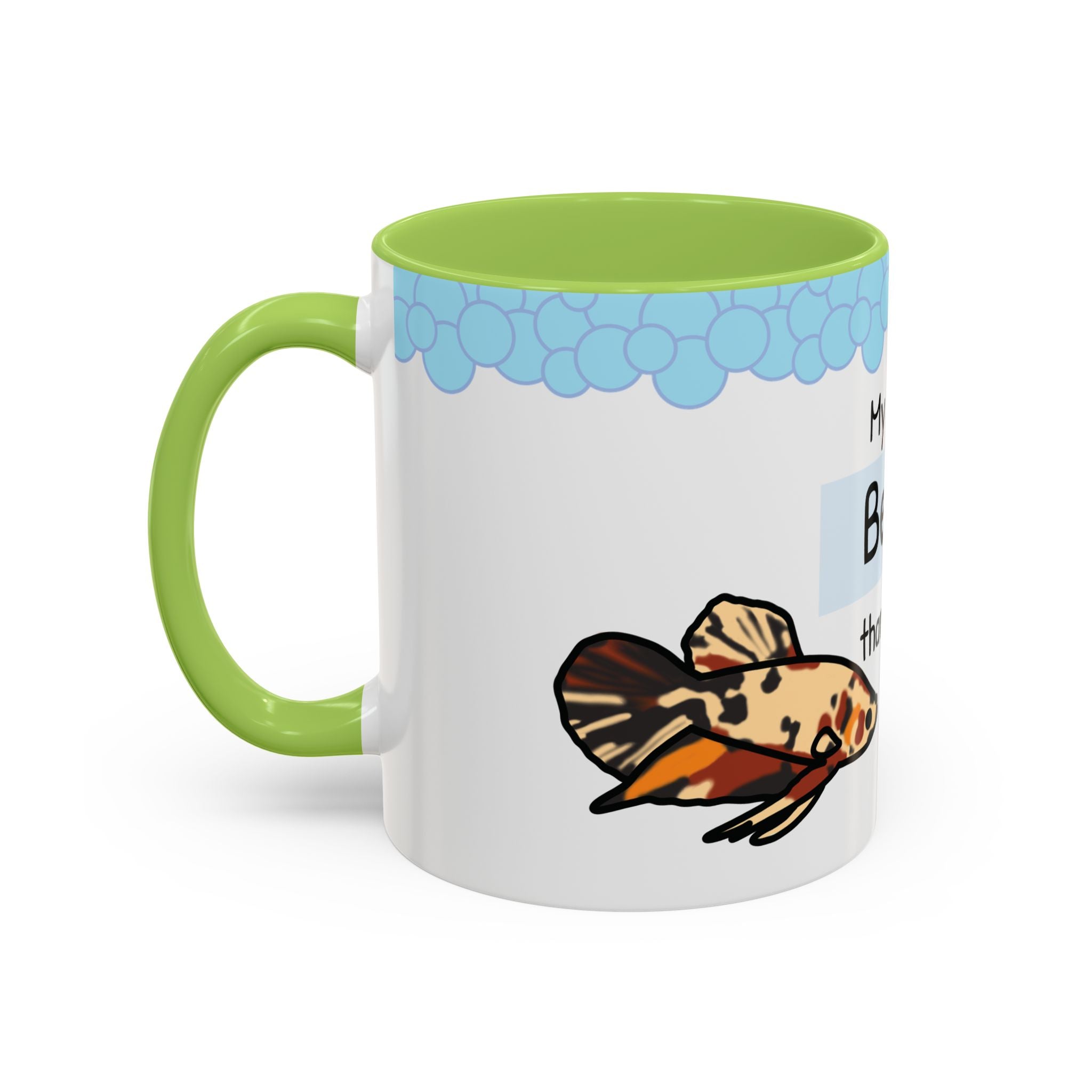 Betta Fish Coffee Mug – “My Fish is Betta than Yours” Accent Mug (11oz)