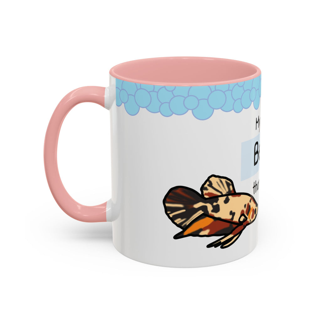 Betta Fish Coffee Mug – “My Fish is Betta than Yours” Accent Mug (11oz)