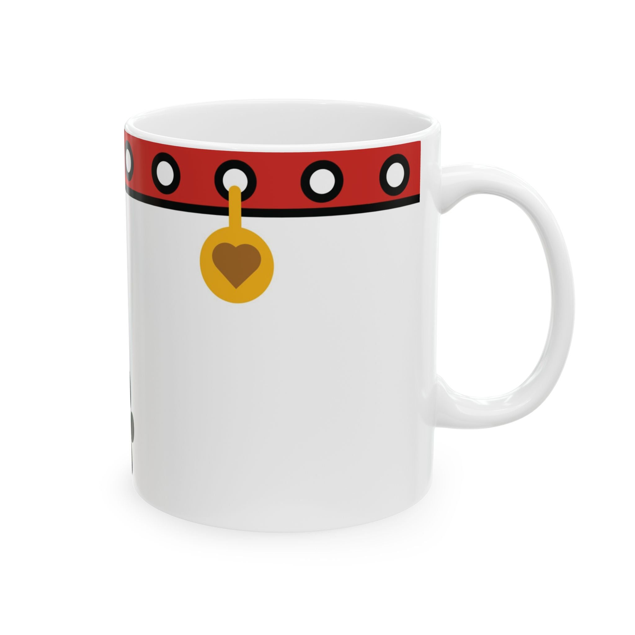 Personalized Dog Mom Ceramic Mug — Custom Pet Name Paw Print Coffee Cup (11oz/15oz)