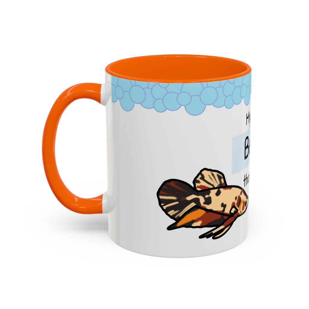 Betta Fish Coffee Mug – “My Fish is Betta than Yours” Accent Mug (11oz)